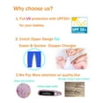 thumbnail image 6 of weVSwe Toddler Boy Swimsuit 0-3Years -UPF 50+ Rash Guard Baby Swimsuit with Crotch Zipper kids swimsuits, 6 of 8