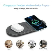 40W Wireless Charging Pad, Dual 20W Fast Wireless Charging Mat for iPhone 15/14 13 12 11/Pro/Pro Max/Mini/SE/X/XS,Apple Airpods 3/2/Pro,for Samsung Galaxy s22/Note/Bud+