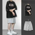 thumbnail image 3 of Chándal Estampado Ropa de Hombre Ropa Deportiva Trajes Deportivos Camiseta Blanca Hombre Conjuntos de Pantalones Cortos con Alfabeto Camiseta de Manga Corta Genial Xl, 3 of 5