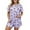 A#Purple6, variant on Womens Heart Print Pajama Set Loose Short Sleeve Crew Neck Sleepwear Soft Romantic Sleep Pajamas Set