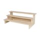 thumbnail image 4 of Soporte de exhibición de objetos coleccionables Soporte de exhibición de madera Estante elevador de exhibición de madera para 3 capas 40cm, 4 of 7