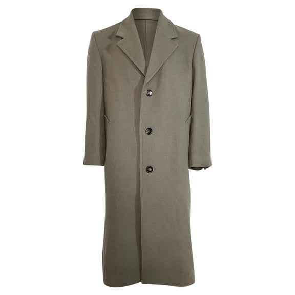 Pre-Owned Ami Single-Breasted Coat in Grey Wool