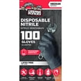 thumbnail image 1 of GREASE MONKEY Guantes Desechables de nitrilo, Paquete de 100, medianos, Color Negro GREASE MONKEY NA, 1 of 4