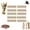 100pcs, variant on No Drill Dry Wall Anchors, Self Drilling Drywall Anchors with Screws Kit, Upgraded No Drill Wall Anchors for Drywall, Zinc-Plated Metal Anchors for Shelves, Curtains, Wall Decor