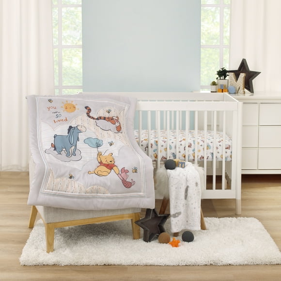 Lambs Ivy Disney Baby Winnie The Pooh Hugs 3Piece Nursery Crib Bedding