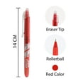 thumbnail image 2 of BAZIC Frizz Erasable Gel Pen 0.7mm Red Color, Pen Mistake Eraser, 24-Pack, 2 of 7