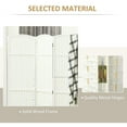thumbnail image 6 of GVN Privacy Panels Decorative Privacy Fence,Folding Room Divider Screen 8 Panel 5.6' Tall Privacy Screen Freestanding Room Partition, White, 6 of 7