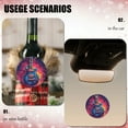 thumbnail image 4 of Funny Christmas Ornament,Round Design Featuring Rock Guitar,Xmas Round Ceramic Pendant, 4 of 6