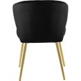 thumbnail image 2 of Meridian Furniture Finley Black Velvet Dining Chair (Set of 2), 2 of 4