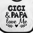 thumbnail image 4 of Inktastic Gigi and Papa Love Me Grandbaby Boys or Girls Baby Bib, 4 of 4