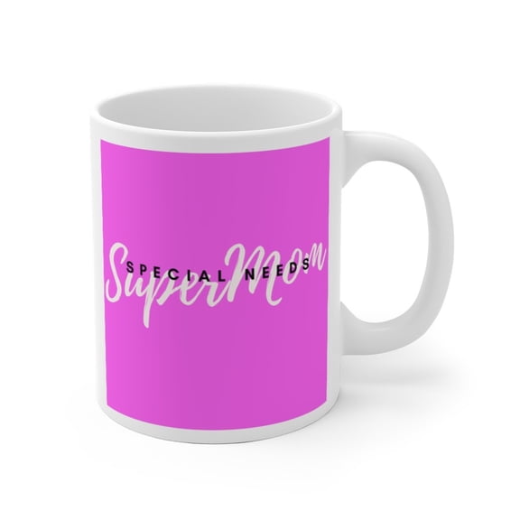 Supermom White Ceramic Mug - Purple Edition (2 sizes)