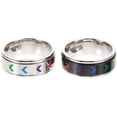 thumbnail image 1 of BRIGHTFUFU 2pcs anillos LGBT anillo lesbiano decorativo anillo arco iris anillo orgullo lgbt anillo de arco iris lgbt, 1 of 7