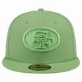 thumbnail image 2 of Men's New Era Green San Francisco 49ers Color Pack 59FIFTY Fitted Hat, 2 of 7