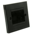thumbnail image 5 of 86 Type Black Electrical Cover Panel Socket Brush Wall Plate Cable Pass Through Dustproof Brush, 5 of 6