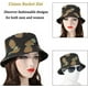 thumbnail image 2 of Nvzi Sombrero de pescador unisex con estampado de frutas, de doble uso, con visera para el sol, para playa y verano, color negro, 2 of 4