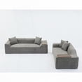 thumbnail image 2 of Modern Boucle 3-Seater and 2-Seater Sofa Set with MDF End Table for Living Room, 2 of 23