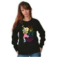 thumbnail image 3 of XOMG POP Neon Logo Kinley Cartoon Women Plus Size Sweatshirt Brisco Brands 2X, 3 of 5