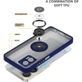 thumbnail image 6 of Case for Motorola Edge 30 Neo Case with Stand, Compatible with Magnetic Car Phone Mount, Ultra Slim Motorola Edge 30 Neo Phone Case for Women Men Shockproof Protective Cases Cover (Navy blue), 6 of 14