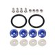 thumbnail image 1 of ROBERTA coche-estilo de coche parachoques sujetadores para tronco JDM Kit de sujetadores de liberación rápida accesorios del coche parachoques delantero de aluminio parachoques trasero tapa de la esco huangjie unisex, 1 of 2