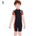 thumbnail image 2 of Niños trajes de buceo traje de buceo secado rápido espalda cremallera mono transpirable deportes skins para buceo snorkeling surf natación negro s kenally OD003670-05, 2 of 7