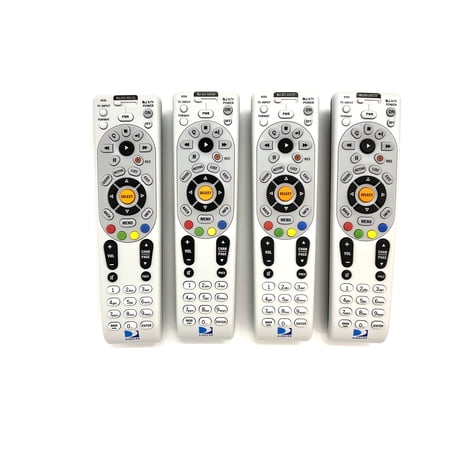 (4 Pack) Replacement DirecTV RC65 4-Device Universal IR Remote Control For DirecTV Receivers TVS  DVD  and Audio Devices