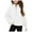 White, variant on TOWED22 Girls Half Zip Sweatshirt Fleece Quarter Zip Pullover Sweatshirts Fall Clothes for Teen Girls Thumb Hole(Pink,13-14 Years)