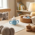thumbnail image 5 of Baby Bottle Handle Accessory, Soft Silicone Grip Handle Replacement for Infant Feeding Bottles, Ergonomic Easy Hold Trainer Handle for Toddlers and Babies, Safe and Flexible Grip Attachment, Blue, 5 of 6