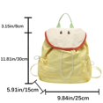 thumbnail image 3 of Kids School Backpack Compact Casual Daypack Cute School Backpack with Comfortable Shoulder Straps Yellow One Size, 3 of 4