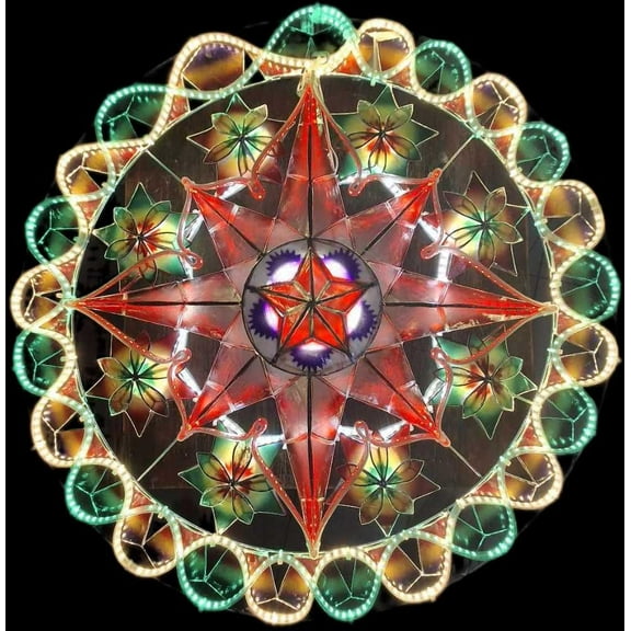 Balthazar Capiz na Parol, Christmas Lantern LED 24 inches