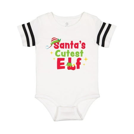 

Inktastic Christmas Santa s Cutest Elf Gift Baby Boy or Baby Girl Bodysuit