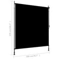 thumbnail image 3 of vidaXL Outdoor Roller Blind 47.2"x106.3" Cream, 3 of 52