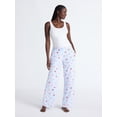 thumbnail image 3 of Joyspun Women's Velour Wide-Leg Sleep Pants, Size XS-3X, 3 of 6