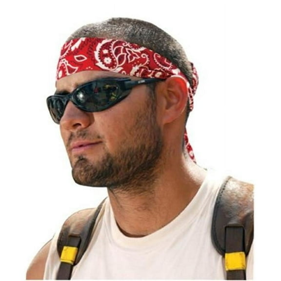Ergodyne 6700 Bandana- Headband -Tie - Onesize - Solid Blue