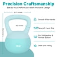 thumbnail image 6 of Leikefitness Soft Kettlebells, Steel Shot Filled Weights for Women and Men, Color Coded Anti Slip Soft Kettlebells, Home Workout, Green, 18LB, 6 of 7