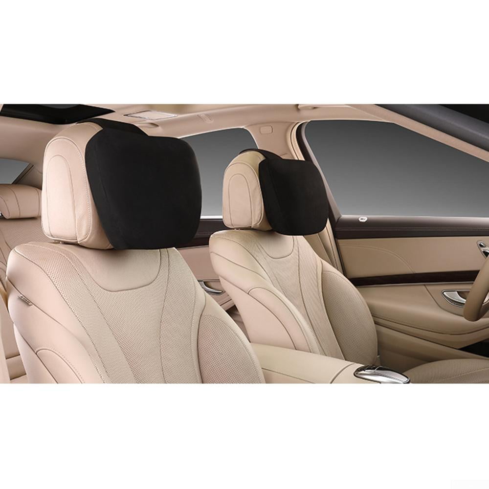 2pcs for Maybach Design S Class Car Headrest Neck Supports Pillows Seat Cushion Universal Headrest Beige 