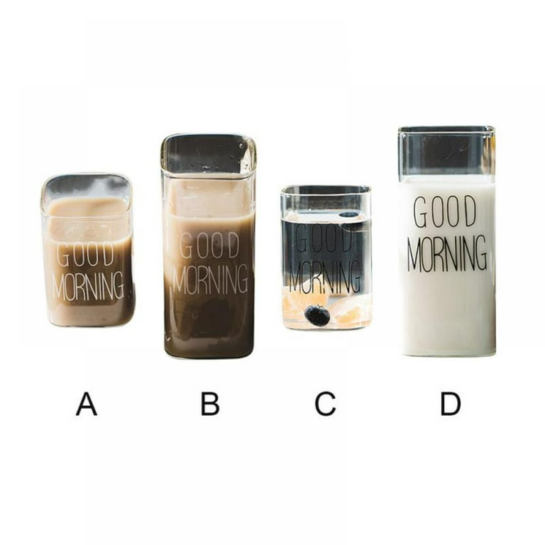 Morning Vibes Coffee Cup  Clear Glass mug – Modern Dar