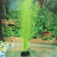thumbnail image 3 of Flmtop 1/3Pcs Aquarium Fish Tank Artificial Water Grass Aquatic Plant Landscaping Decor Green, 3 of 9