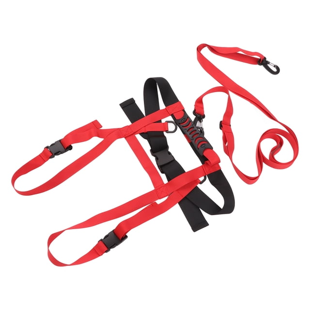 Kids Ski Shoulder Harness, Portable Kids Ski Safety Strap Nylon Widely Applicable Easy To Use for Fall Prevention Training Red