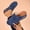 B_ Blue Wedge Shoes for Women, variant on CYMMPU Women's Strap Decor Closed Toe Wedge Mules, Round Toe Slip On Breathable Backless Clogs, Outdoor Casual Footwear Khaki 36