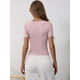 thumbnail image 5 of Camiseta ANRABESS de punto acanalado para mujer, primavera y verano 2025, 5 of 6