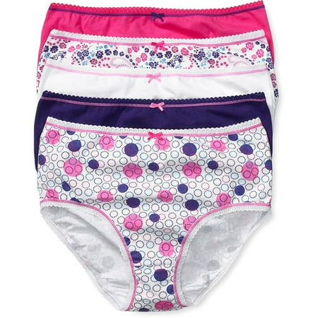Secret Treasures - Stretch Cotton Brief Panties, 5-Pack