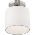 thumbnail image 2 of Livex Lighting 41094-91 1 Lt Brushed Nickel Ceiling Mount, 2 of 3