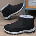 thumbnail image 6 of Rotm Womens Snow Boots Mens Winter Trekking Snow Boots Water Resistant Shoes Anti-Slip Fully Fur Lined Casual Lightweight Hiking Boot Black,7.5, 6 of 7