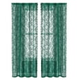 thumbnail image 1 of Bgsha Green Lace Curtain Polyester Lace Design Curtain Rustic Country Lace Curtains Window Sheer Drapes For Living Room Bedroom Dining Room Wedding Parties Decor, 1 of 1
