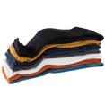 thumbnail image 4 of Lian LifeStyle Women's 6 Pairs Cotton Blend High Crew Socks Solid HR1791-04 Casual Size 6-9 w/o Yellow, 4 of 4