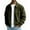 Army Green, variant on DPTALR Men's Solid Color Corduroy Fashionable Casual Long Sleeve Hooded Pocket Jacket,Army Green,XXXL