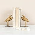 thumbnail image 2 of Creative Co-Op Decorative Cast Iron Bird Bookends, Gold, Set of 2, 2 of 3