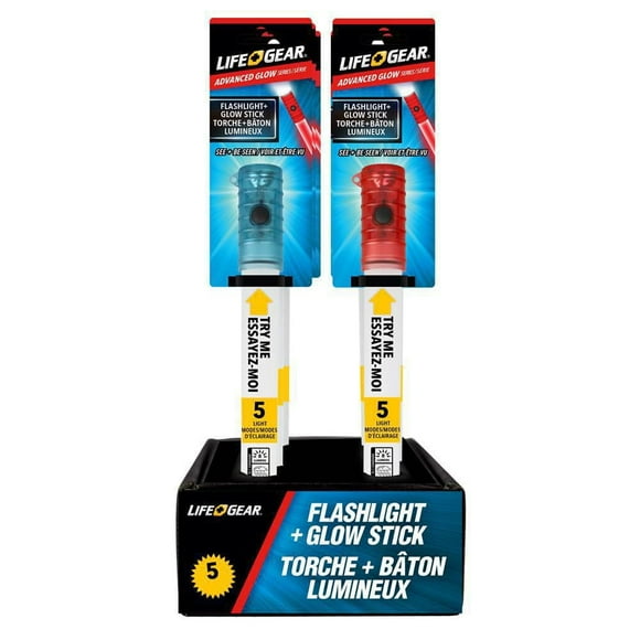 Lifegear baton luminueux, lampe de poche à lueur