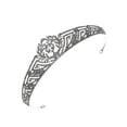 thumbnail image 4 of 1pc Mariage Mariée Couronne Strass Coiffe Nuptiale Bandeau (Argent), 4 of 7