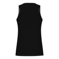 thumbnail image 3 of Dianli Men’s Performance Tank Gym Yoga Crew Neck Basic Summer Beach Loose Fit Sleeveless Casual Rainbow Graphic Tank Tops Workout Tank Top Sports Base Layer Running Basketball Summer Saving Black M, 3 of 4
